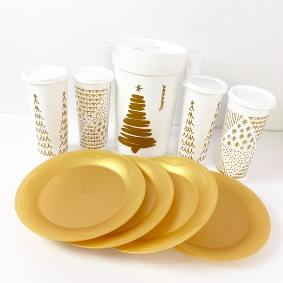 New!! Tupperware tree tidings serving set - Picture 4 of 4